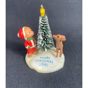 Vintage Hallmark Christmas ornament 1981 with love from Betsey Clark